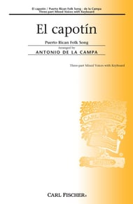 El Capotin Three-Part Mixed choral sheet music cover Thumbnail